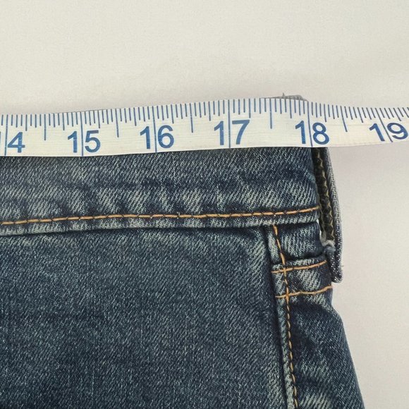 Men's Levi's 505 Regular Jeans Blue Size 36x34 Clothes Denim Solid Straight Leg - Picture 9 of 10